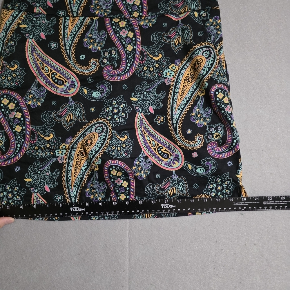 Loudmouth Womens Black Paisley Golf Skort Size 6 - Picture 5 of 9